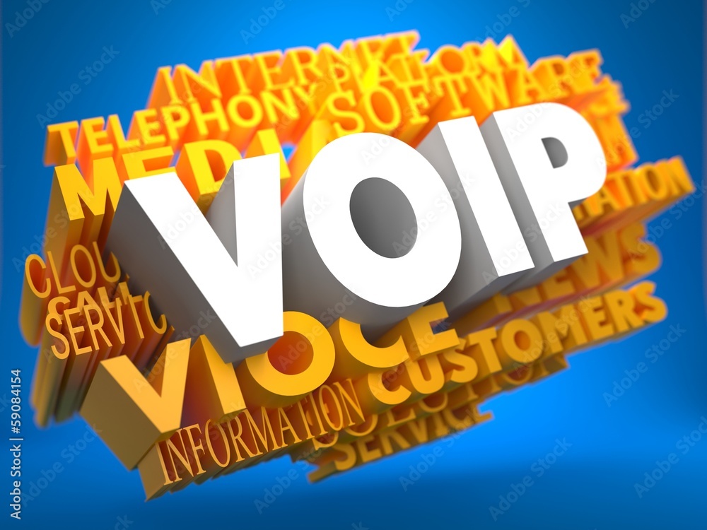 Fototapeta premium VOIP. Wordcloud Concept.
