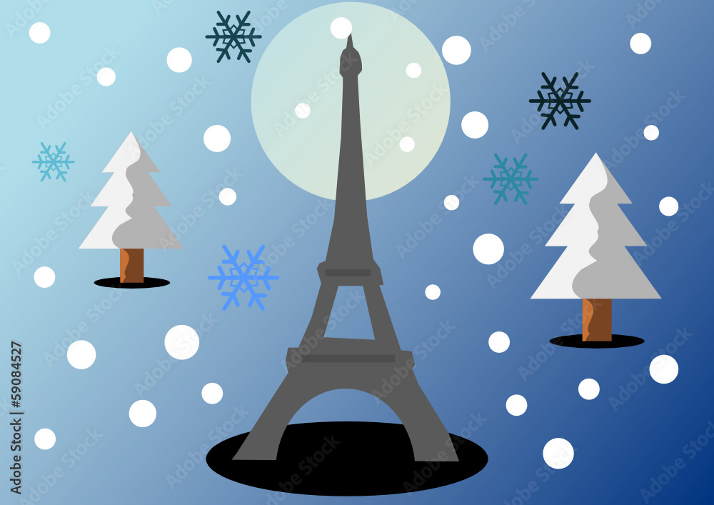 Paris sous la neige