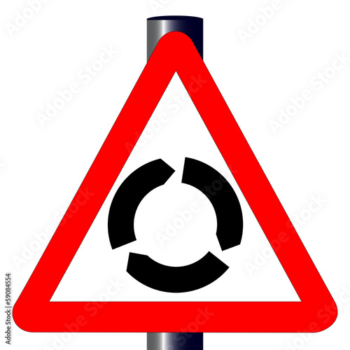 Roundabout Traffic Sign