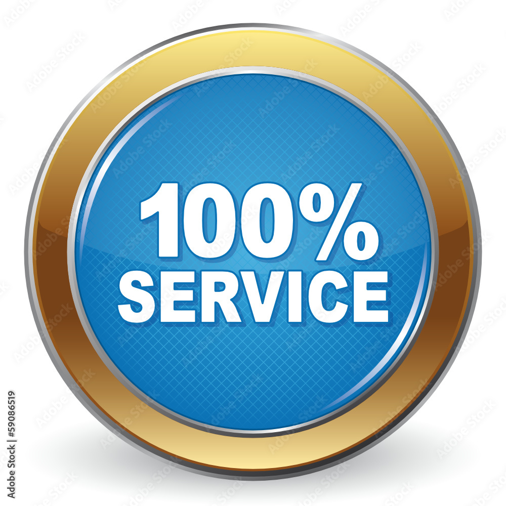 100% SERVICE ICON