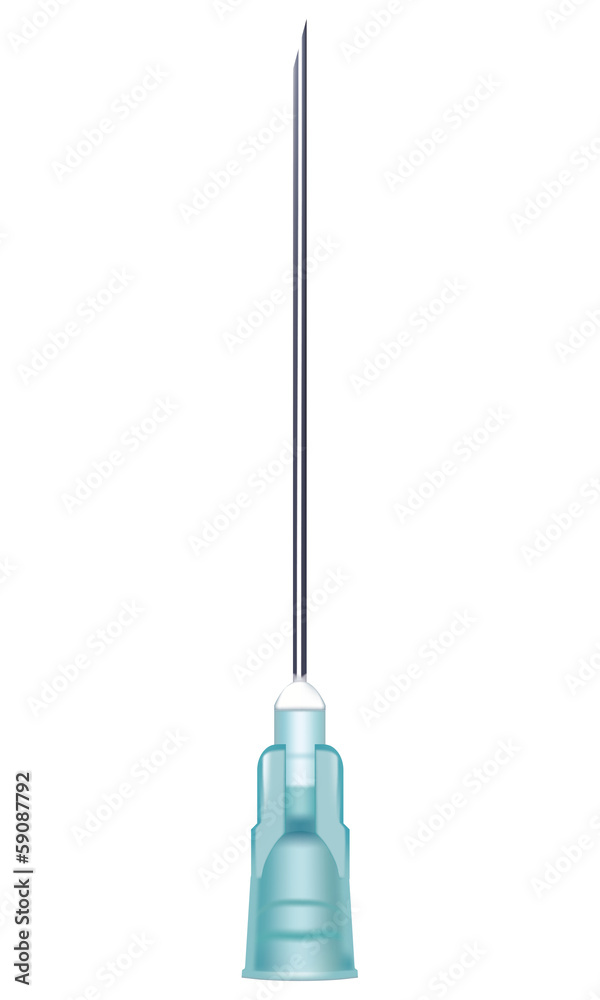 Needle of a syringe isolated. Vector illustration