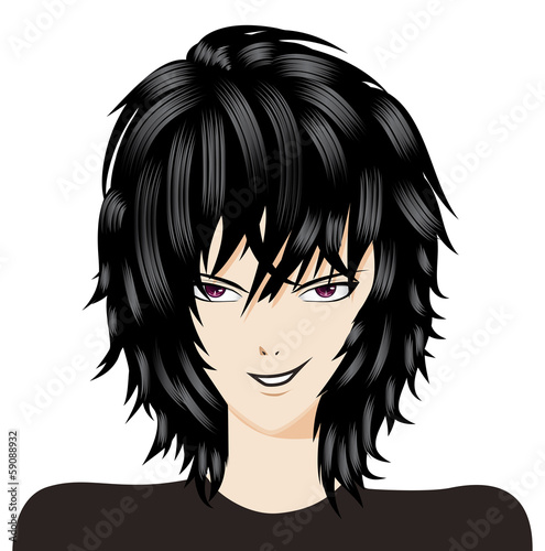 Punk emo boy