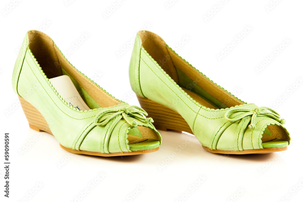 Naklejka premium female shoes isolated on white background