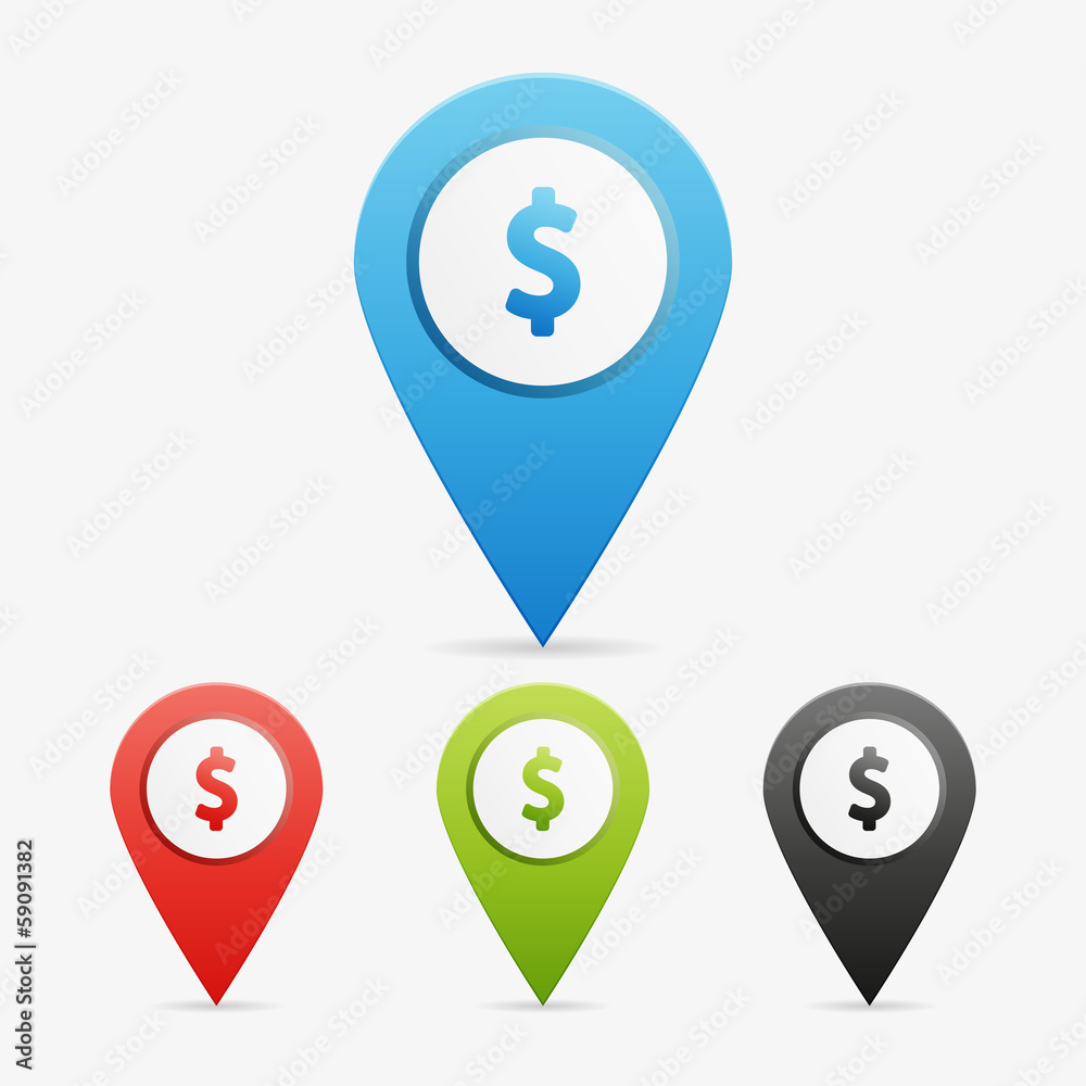 Vector dollar pointers Vector dollar pointers