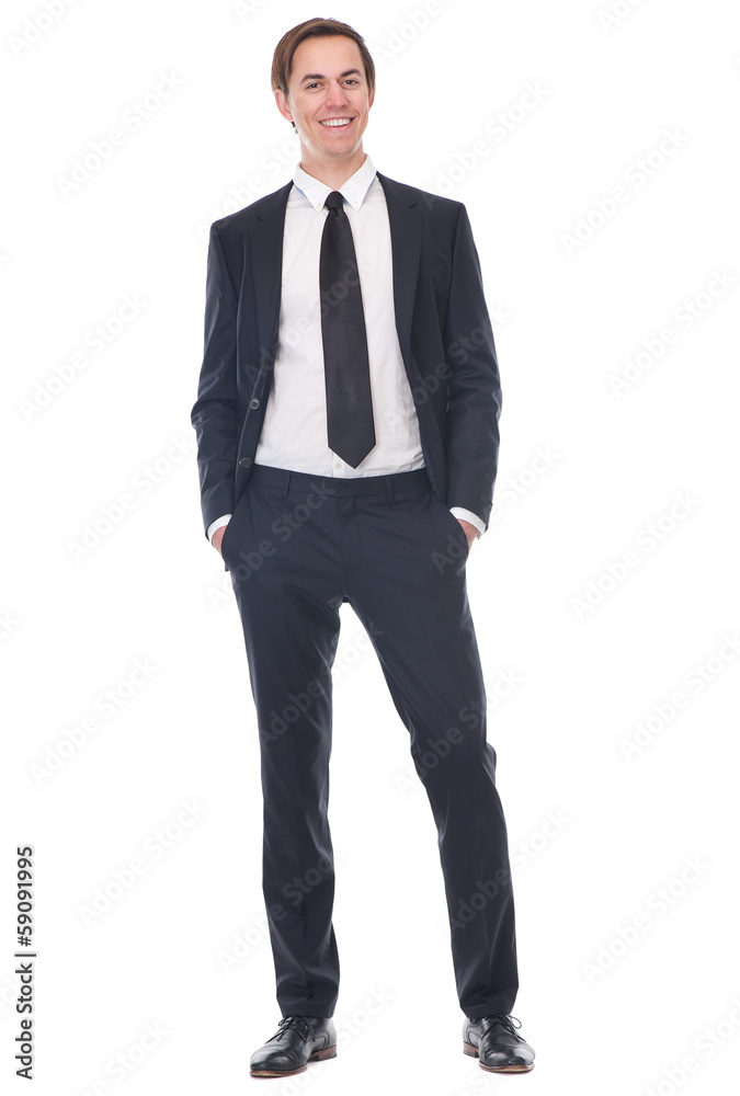 Full body portrait of a happy businessman Full body portrait of a happy businessman