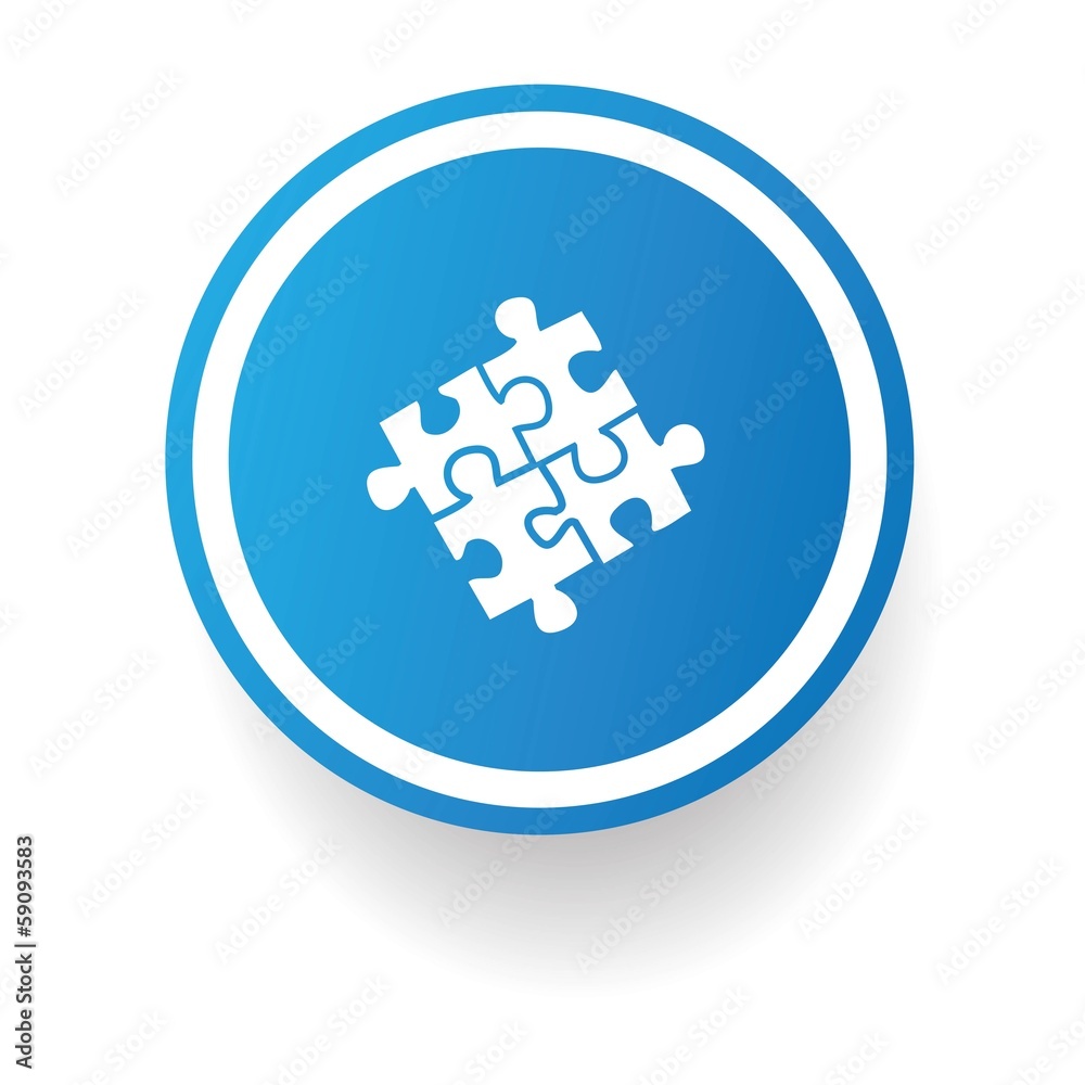 puzzles symbol,Blue button,vector puzzles symbol,Blue button,vector