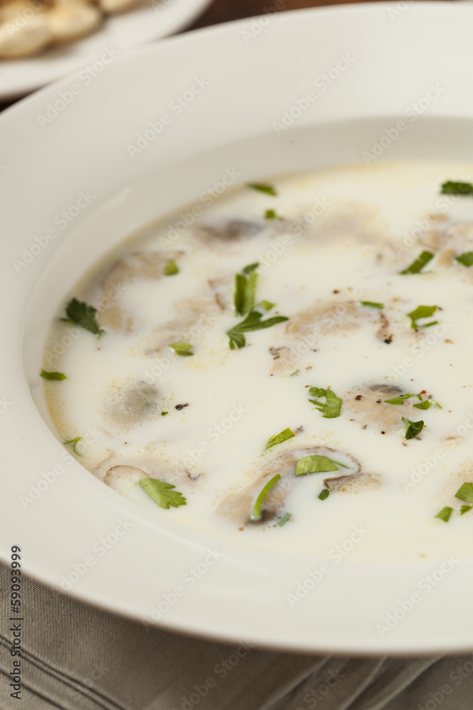 Homemade Organic Oyster Stew Appetizer