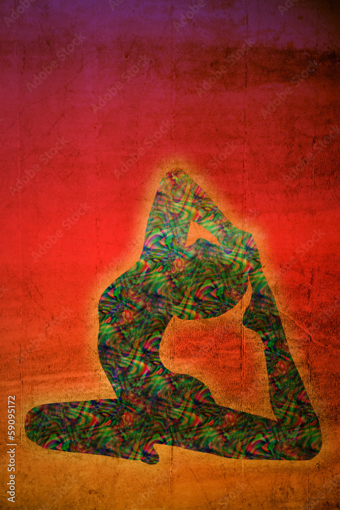 Naklejka premium yoga symbol
