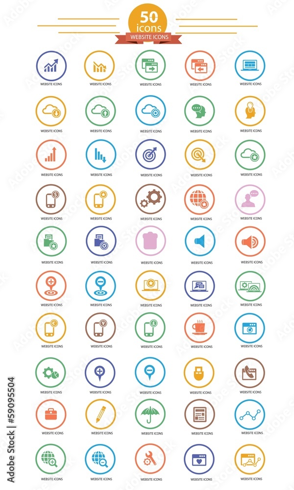 Website,Business & Software icons,vector