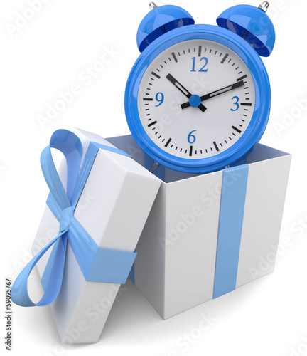 Zeit schenken blue photo