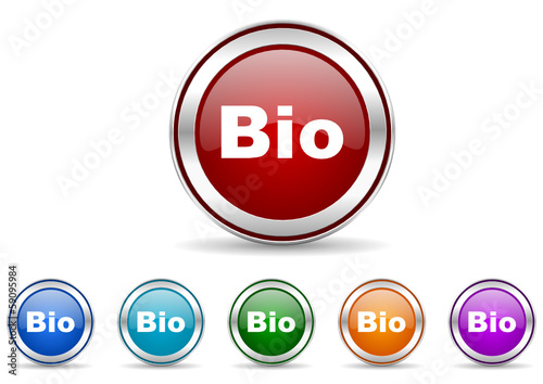 bio icon vector set