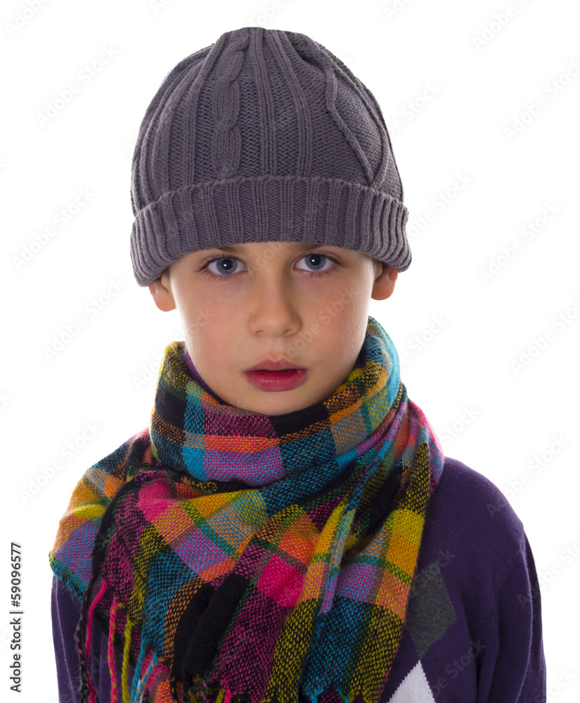 boy in the winter clothers