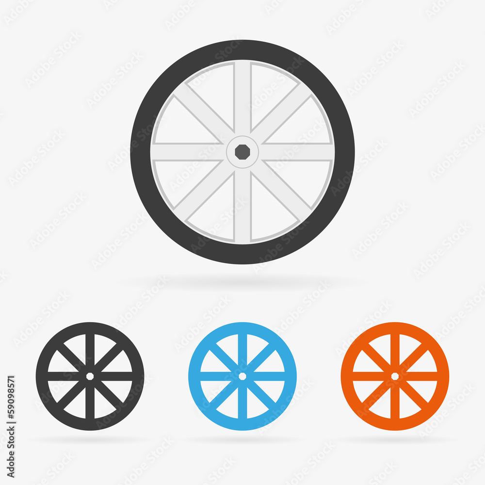 Vector tire icons