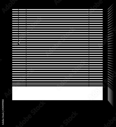 Office window with jalousie