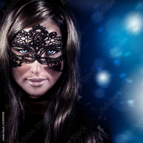 Woman on masquerade