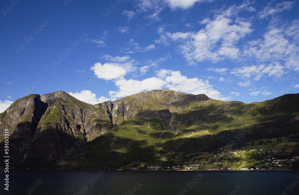 Norway fjord landscape in summer