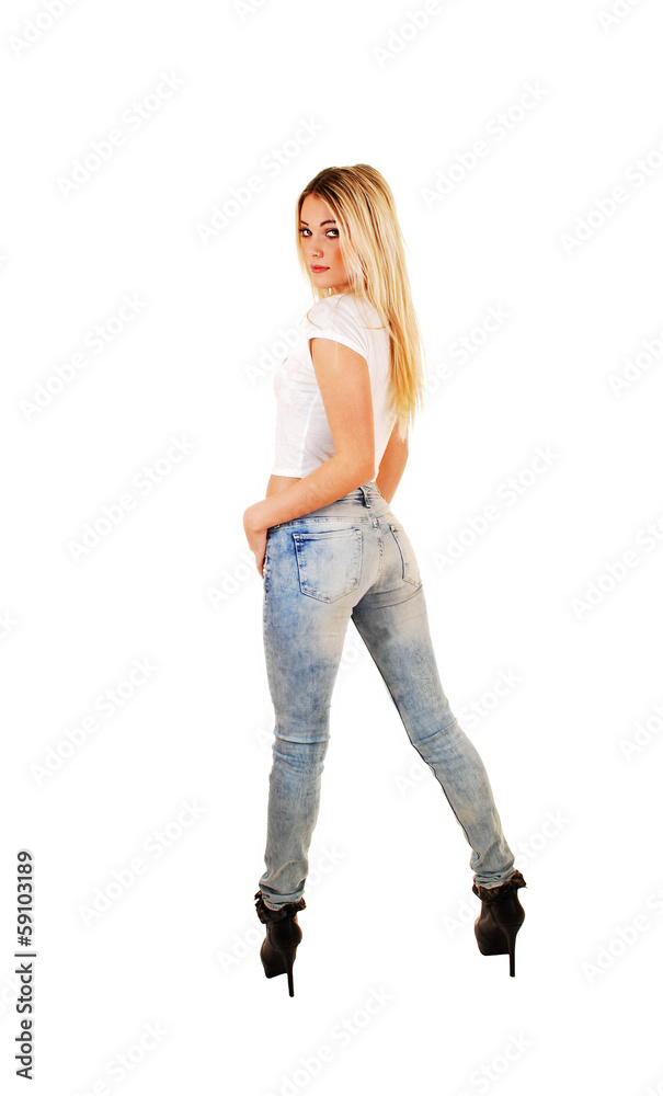 Girl from the back. Girl from the back.