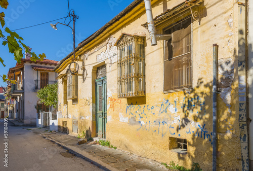 Greece Ioannina, traditional view of clasical stone made houses photo