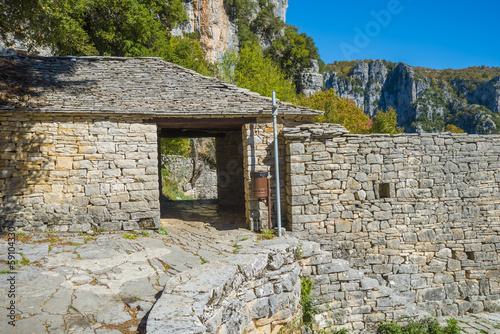 Greece Ioannina, traditional view of clasical stone made houses photo