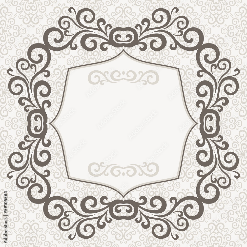 invitinvitation card with frame on seamless. invitinvitation card with frame on seamless.
