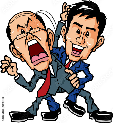 上司にプロレス技をかける