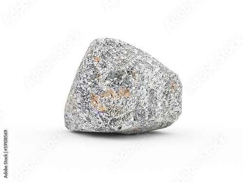 Rock rendered and isolated