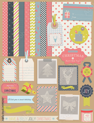 Christmas Scrapbook and Design Elements