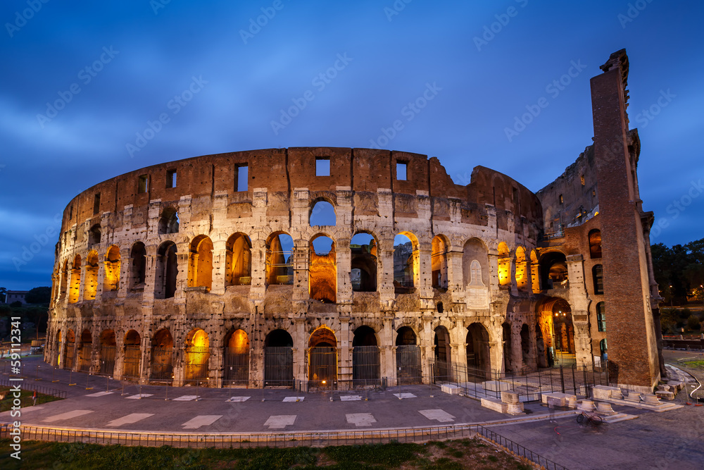 Colosseum or Coliseum, also known as the Flavian Amphitheatre in