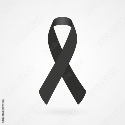 Black awareness ribbon