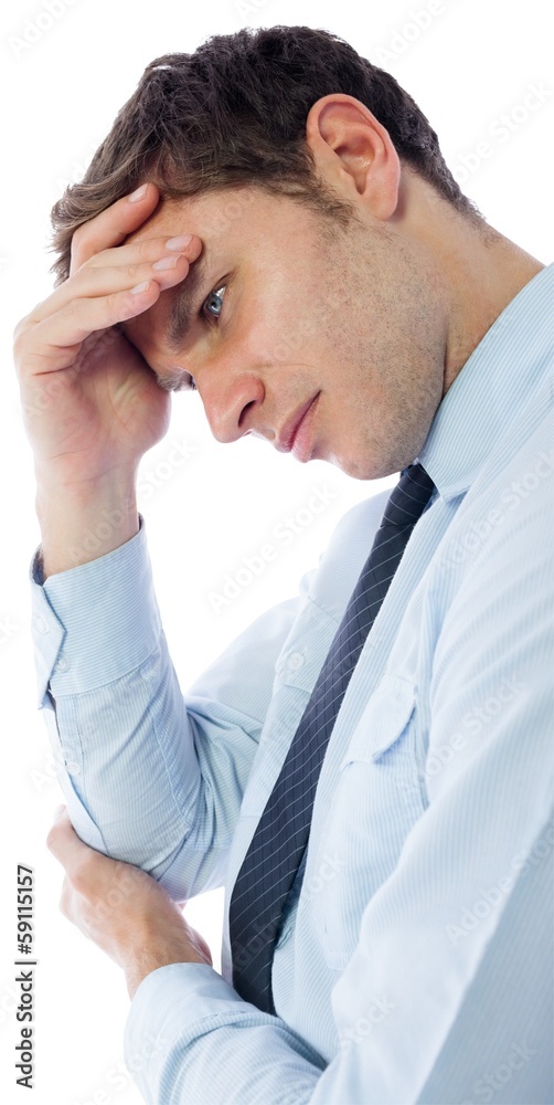 Businessman with a headache Businessman with a headache
