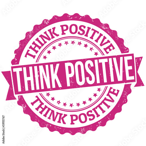 Think positive stamp