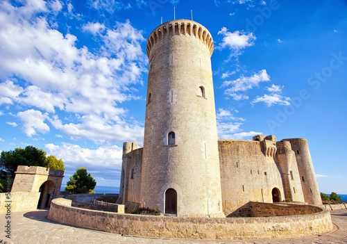 Medieval castle Bellver in Palma de Mallorca photo