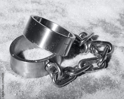 hard steel handcuffs or cuffs