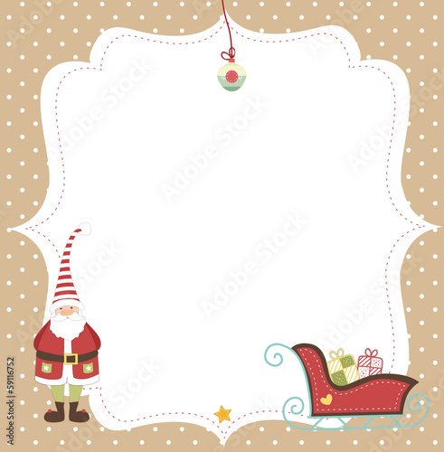 Naklejka Happy Christmas Background