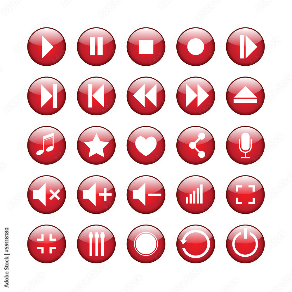 Media Button set Media Button set
