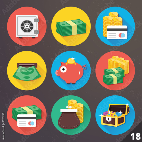 Vector Icons for Web and Mobile Applications. Set 18.