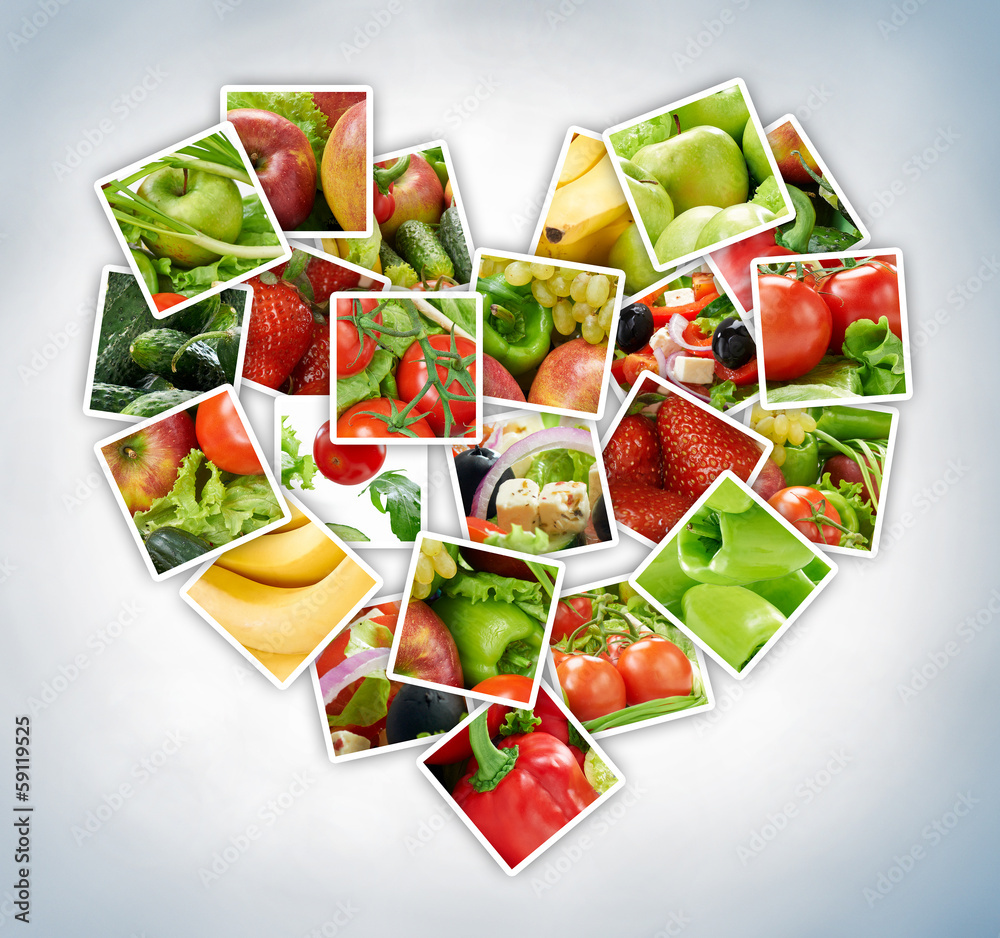 fruits and vegetables - obrazy, fototapety, plakaty 