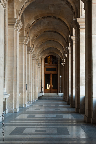 Fototapeta galerie du Louvre à Paris