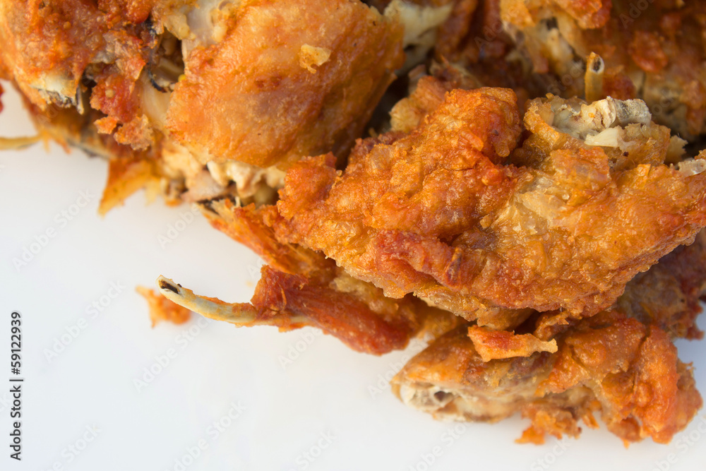 Frame of fried chicken , thai street food. Frame of fried chicken , thai street food.