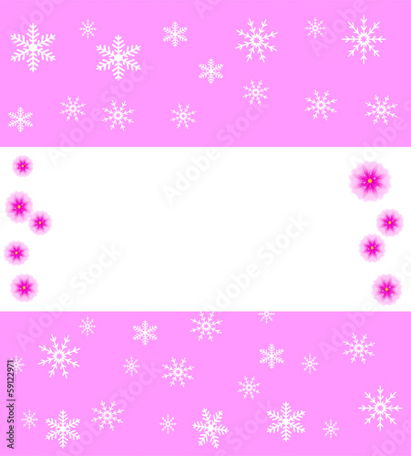 new-year festive background with snowflakes
