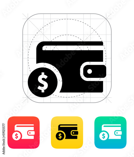 Wallet with dollar icon