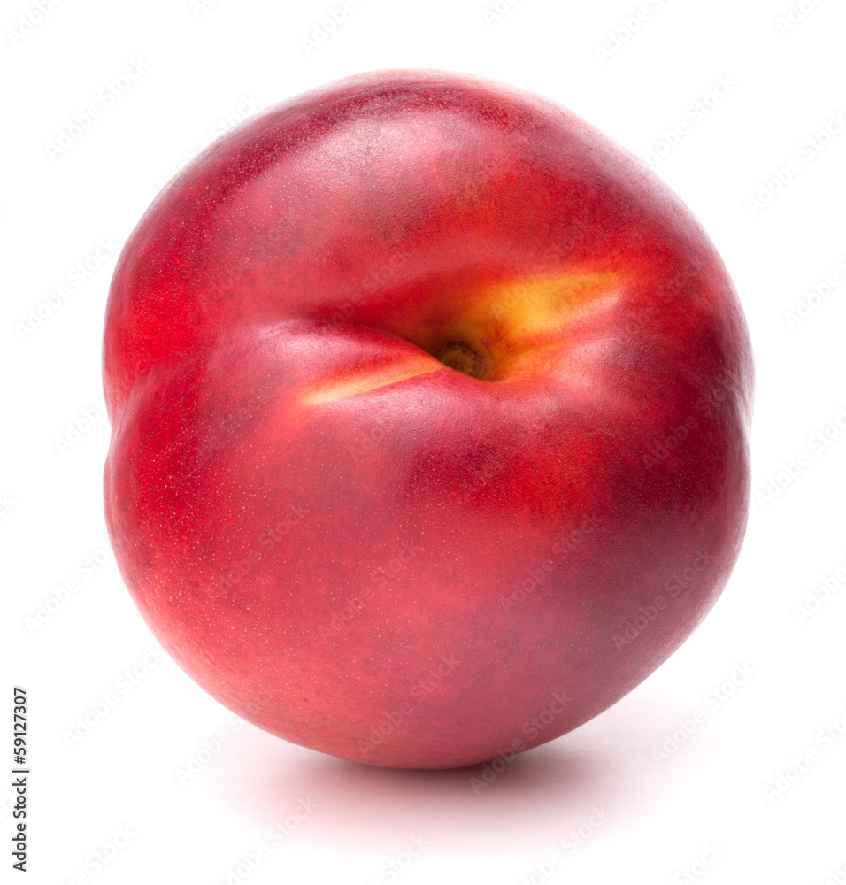 Nectarine fruit isolated on white background cutout Nectarine fruit isolated on white background cutout
