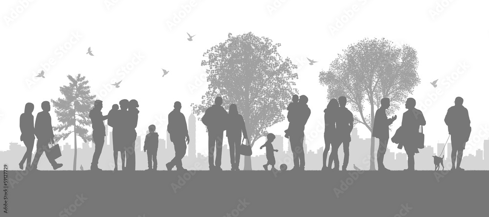 people in the city parc people in the city parc