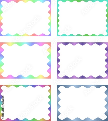 Multi colored frame collection