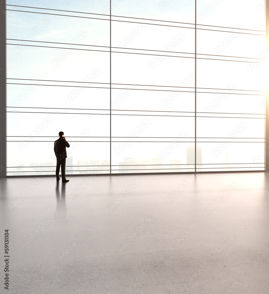 man standing in office