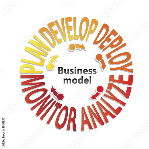 business plan / model . vector business background.