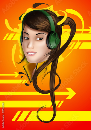 treble clef girl