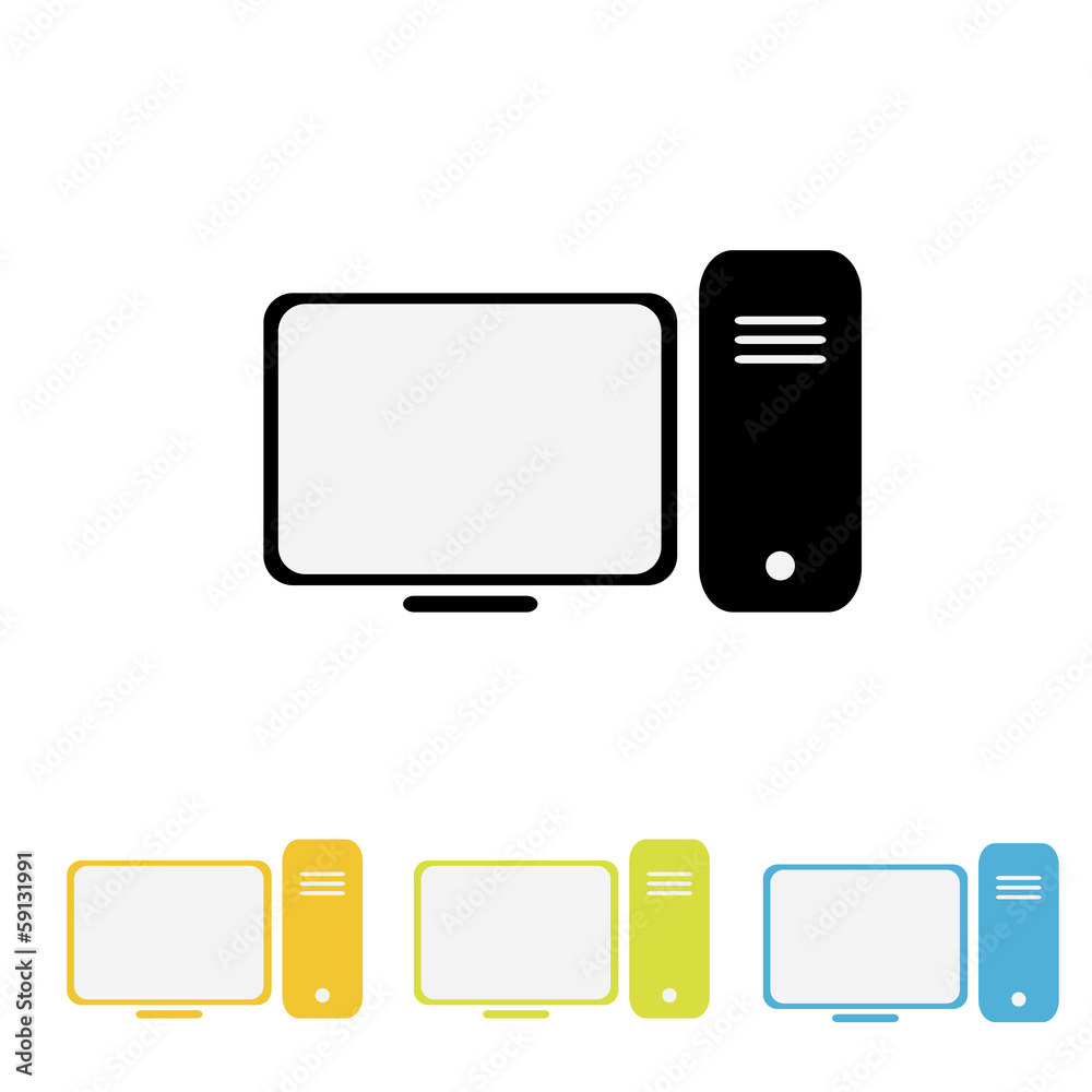 vector computer icon set vector computer icon set