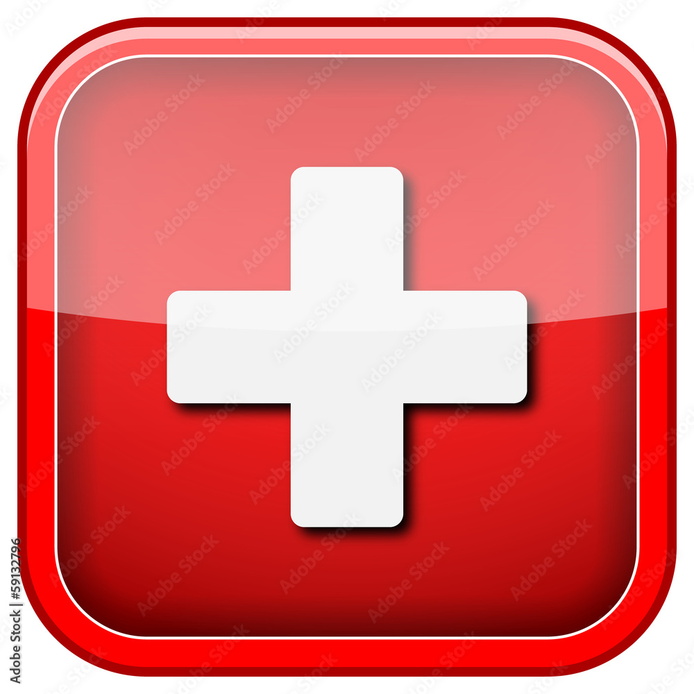 Obraz premium Medical cross icon