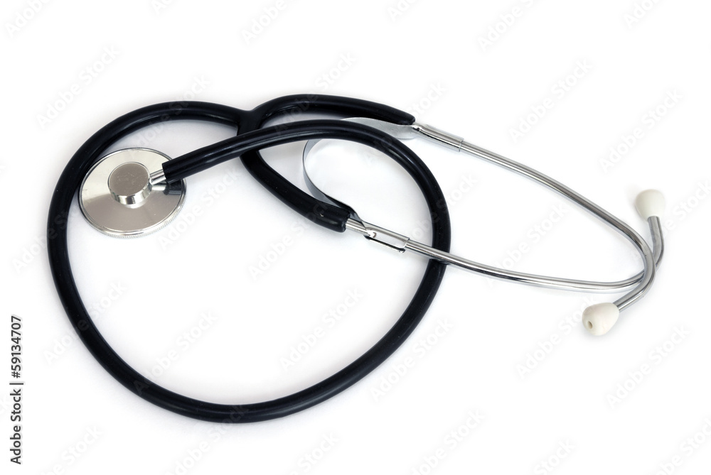 stethoscope isolated over a white background. stethoscope isolated over a white background.